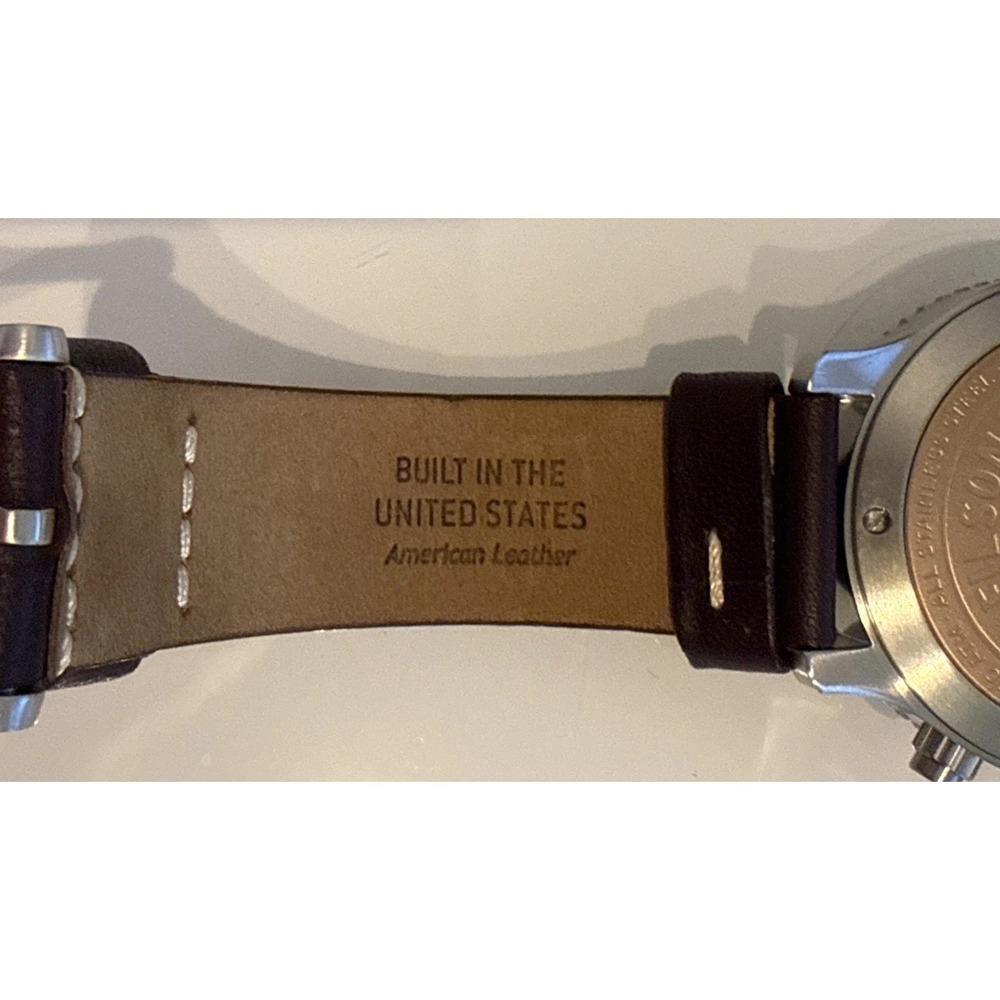 Filson Mackinaw Argonite 5030 Quartz Chronograph 43mm Stainless Steel Watch NIB - Picture 7 of 9